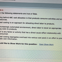 Indicate which statements are true and which are false