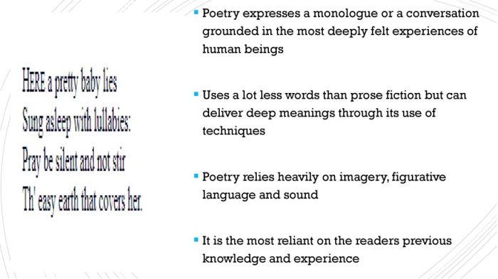 Poetry relies on figurative language largely because it